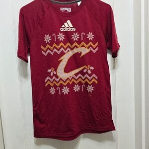 Adidas Kids Maroon Graphic Tee
